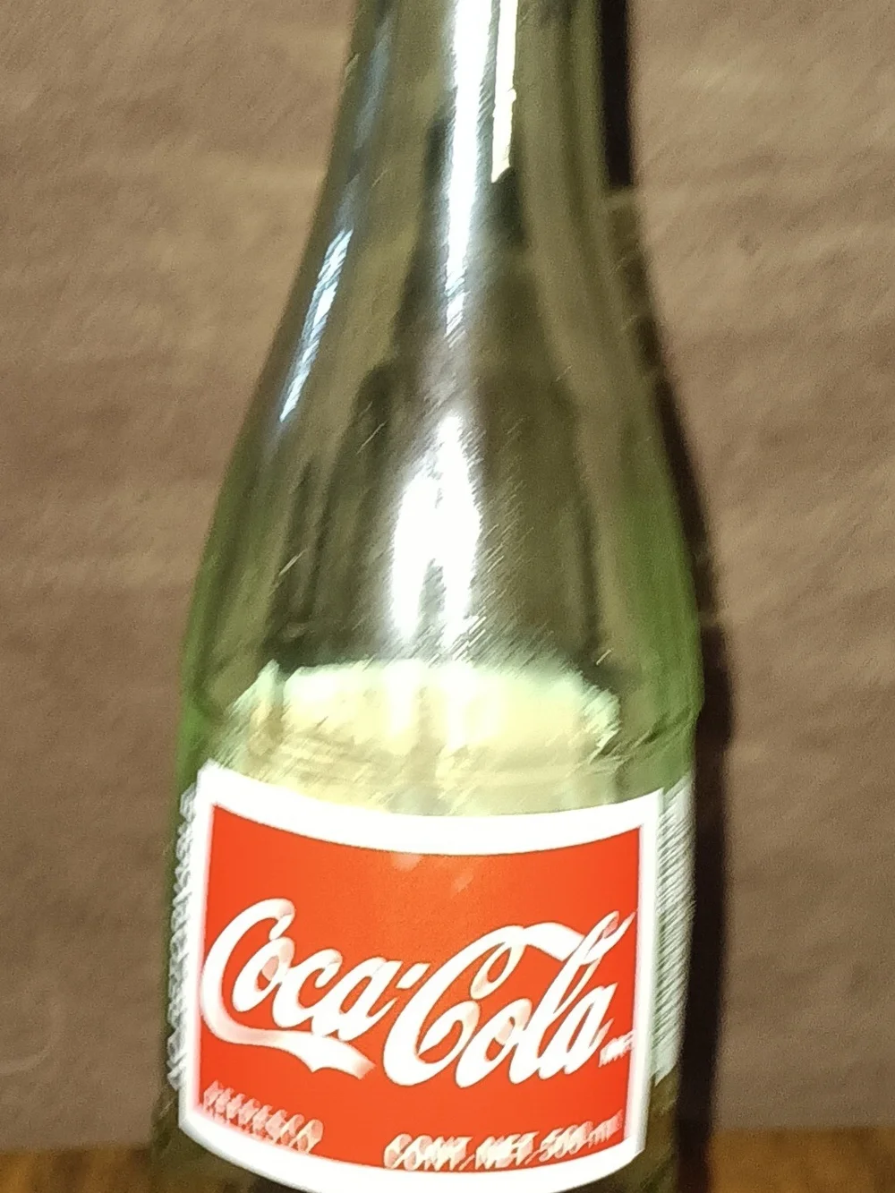 Coca-Cola Glass Bottle - Red & Clear Soda Bottle Soap Liquid Dispenser